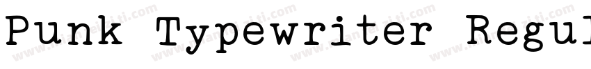 Punk Typewriter Regular字体转换